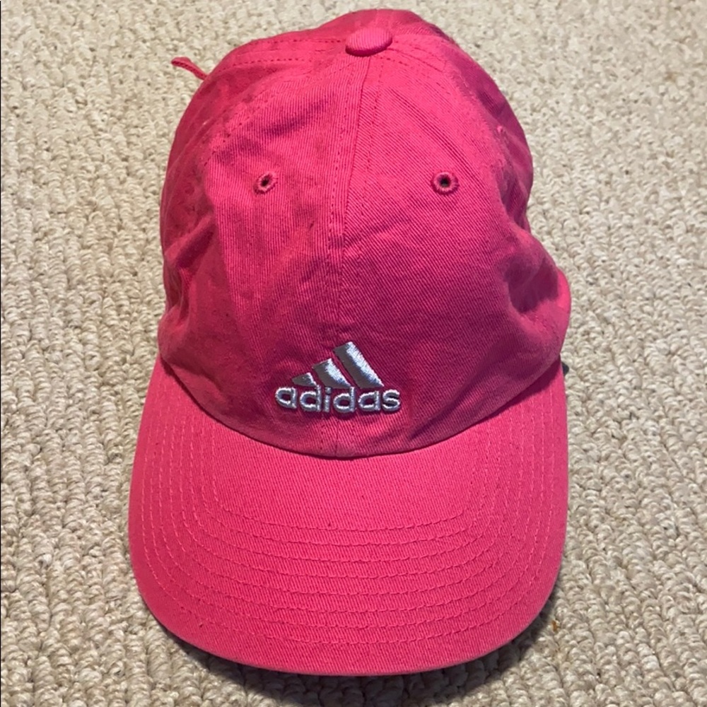 Pink adidas hat